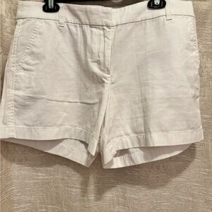 J. Crew Women's White Chino Shorts